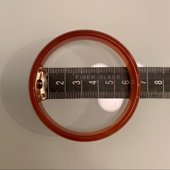 Red Stone Bangle Bracelet - Picture 5 of 5